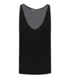 Elisabetta Franchi Black Top With Embroidered Logo