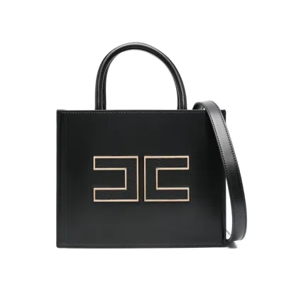 Elisabetta Franchi Black Tote Bags