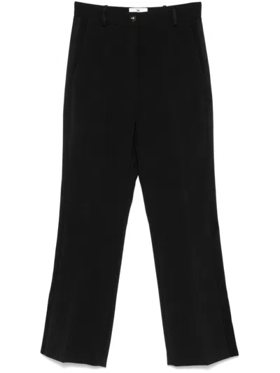 Elisabetta Franchi Black Trouser With Satin Bands