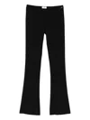 Elisabetta Franchi Black Trousers With Flared Bottoms  In Black