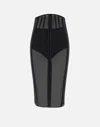 Elisabetta Franchi Events Tulle Midi Skirt