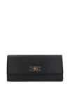 ELISABETTA FRANCHI ELISABETTA FRANCHI BLACK TWIST-LOCK FASTENING DETACHABLE CHAIN-LINK SHOULDER STRAP