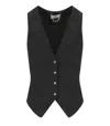 Elisabetta Franchi Black Vest In Black