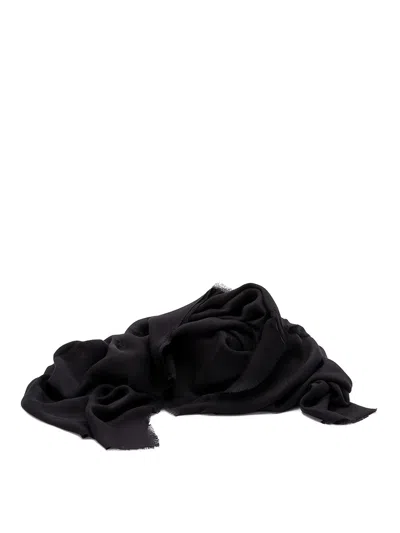 Elisabetta Franchi Black Viscose Modal Scarf