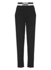 Elisabetta Franchi Knitted Tapered Trousers In Black