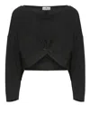 Elisabetta Franchi Black Viscose Sweater