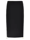 Elisabetta Franchi Zip Skirt In Black
