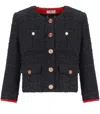 Elisabetta Franchi Cropped Tweed Jacket