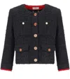 Elisabetta Franchi Cropped Tweed Jacket