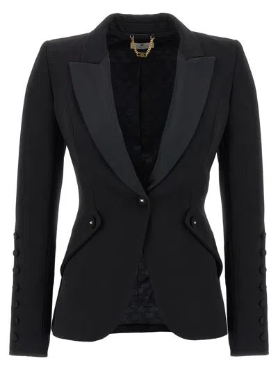 Elisabetta Franchi Blaze Rtuxedo In Black