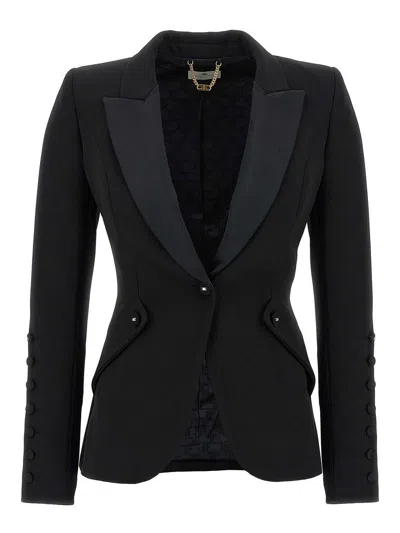 Elisabetta Franchi Blaze Rtuxedo In Black