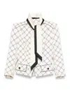 Elisabetta Franchi Light Beige Tailored Jacket In White