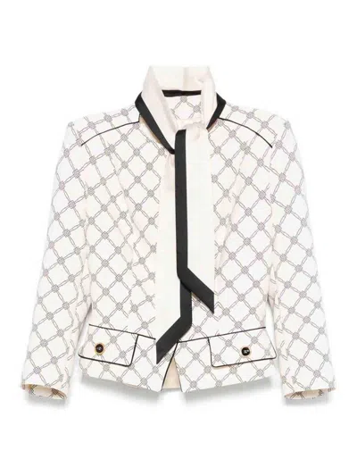 ELISABETTA FRANCHI BLAZER - BLANCO