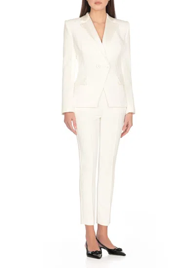Elisabetta Franchi Blazer 1 Petto E Mezzo Blazer In Ivory