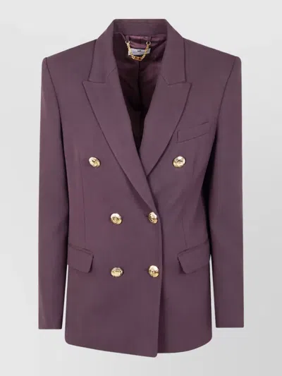 Elisabetta Franchi Blazer In Purple