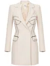 Elisabetta Franchi Blazer Dress In 中性色