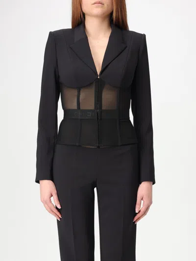 ELISABETTA FRANCHI BLAZER ELISABETTA FRANCHI WOMAN COLOR BLACK,G53718002