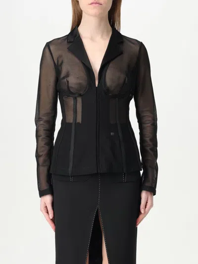 ELISABETTA FRANCHI BLAZER ELISABETTA FRANCHI WOMAN COLOR BLACK,G67763002