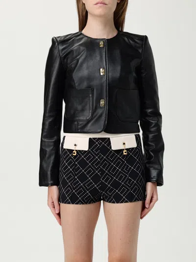 ELISABETTA FRANCHI JACKET ELISABETTA FRANCHI WOMAN COLOR BLACK,H26126002