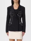 Elisabetta Franchi Blazer  Woman Color Black In Black