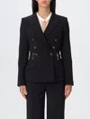 Elisabetta Franchi Blazer  Woman Color Black In White