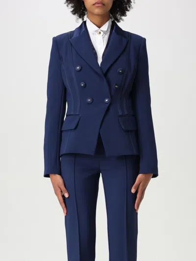 ELISABETTA FRANCHI BLAZER ELISABETTA FRANCHI WOMAN COLOR BLUE,426398009