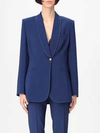 Elisabetta Franchi Blazer  Woman Color Blue