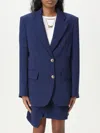 Elisabetta Franchi Long-sleeved Suit Jacket In Blau