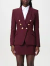 Elisabetta Franchi Shawl-lapels Crepe Suit In 酒红