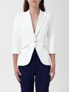 Elisabetta Franchi Jacket  Woman Color Ivory In Multi
