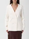 Elisabetta Franchi Blazer  Woman Color Milk In White
