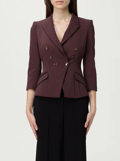 ELISABETTA FRANCHI BLAZER ELISABETTA FRANCHI WOMAN COLOR WINE,435297114