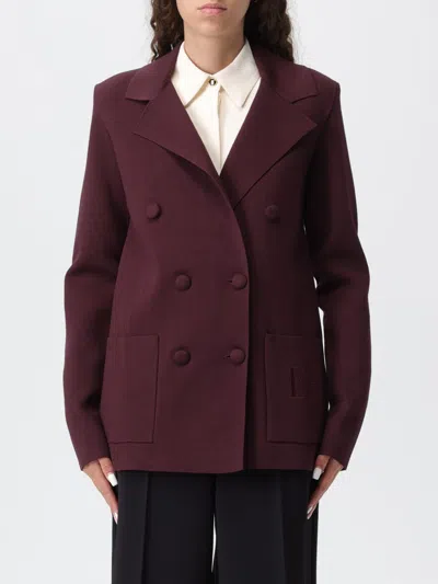 Elisabetta Franchi Blazer  Woman Color Wine In Burgundy