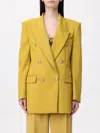 Elisabetta Franchi Double-breasted Blazer In Yellow