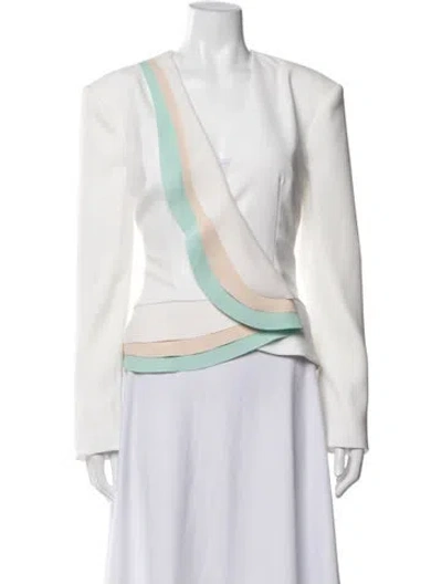 Pre-owned Elisabetta Franchi Blazer W/ Tags In Neutrals