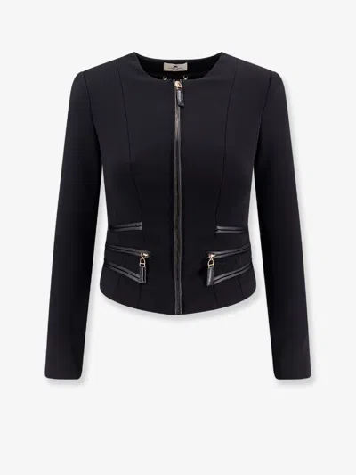 ELISABETTA FRANCHI BLAZER WITH POCKETS AND ZIP