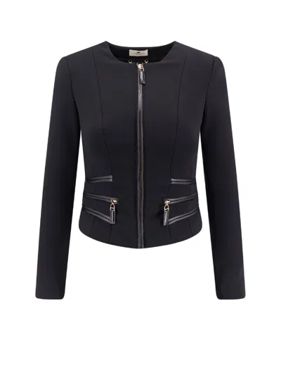 ELISABETTA FRANCHI BLAZER WITH POCKETS AND ZIP