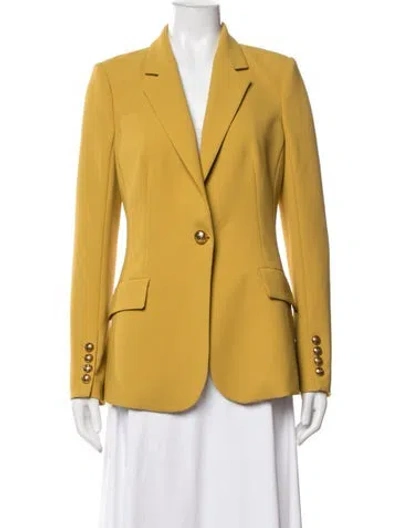 Pre-owned Elisabetta Franchi Blazer In Yellow