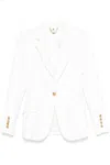 Elisabetta Franchi Single-breasted Trouser Suit In Blue