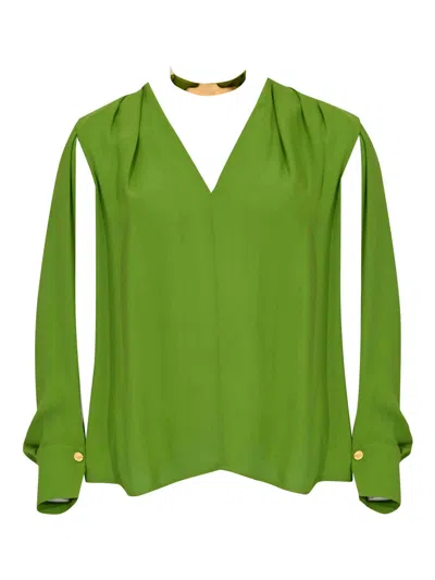 Elisabetta Franchi Blouse In Green