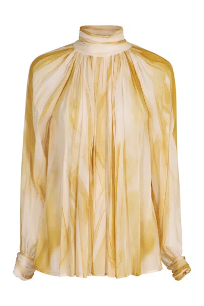 ELISABETTA FRANCHI BLOUSE IN CREPE