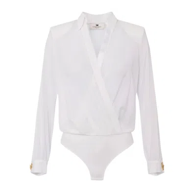 ELISABETTA FRANCHI BLOUSES AND SHIRTS WOMAN ELISABETTA FRANCHI - BODY SHIRT - IVORY