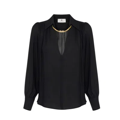 Elisabetta Franchi Blouses And Shirts Woman  - Shirt - Black