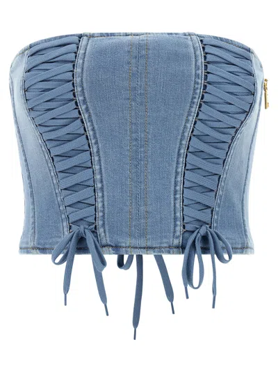 Elisabetta Franchi Blue Cotton Women's Blouse