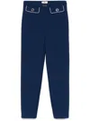 Elisabetta Franchi Tailored Trousers With Button Detailing And Contrast Piping
