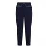 Elisabetta Franchi Tailored Trousers With Button Detailing And Contrast Piping In Blue
