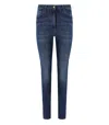 Elisabetta Franchi Blue Skinny Jeans In Blue