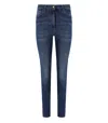 Elisabetta Franchi Blue Skinny Jeans In Blue