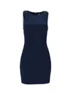 Elisabetta Franchi Sleeveless Fitted Mini Dress In Blue
