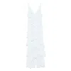 Elisabetta Franchi Georgette Tiered Gown